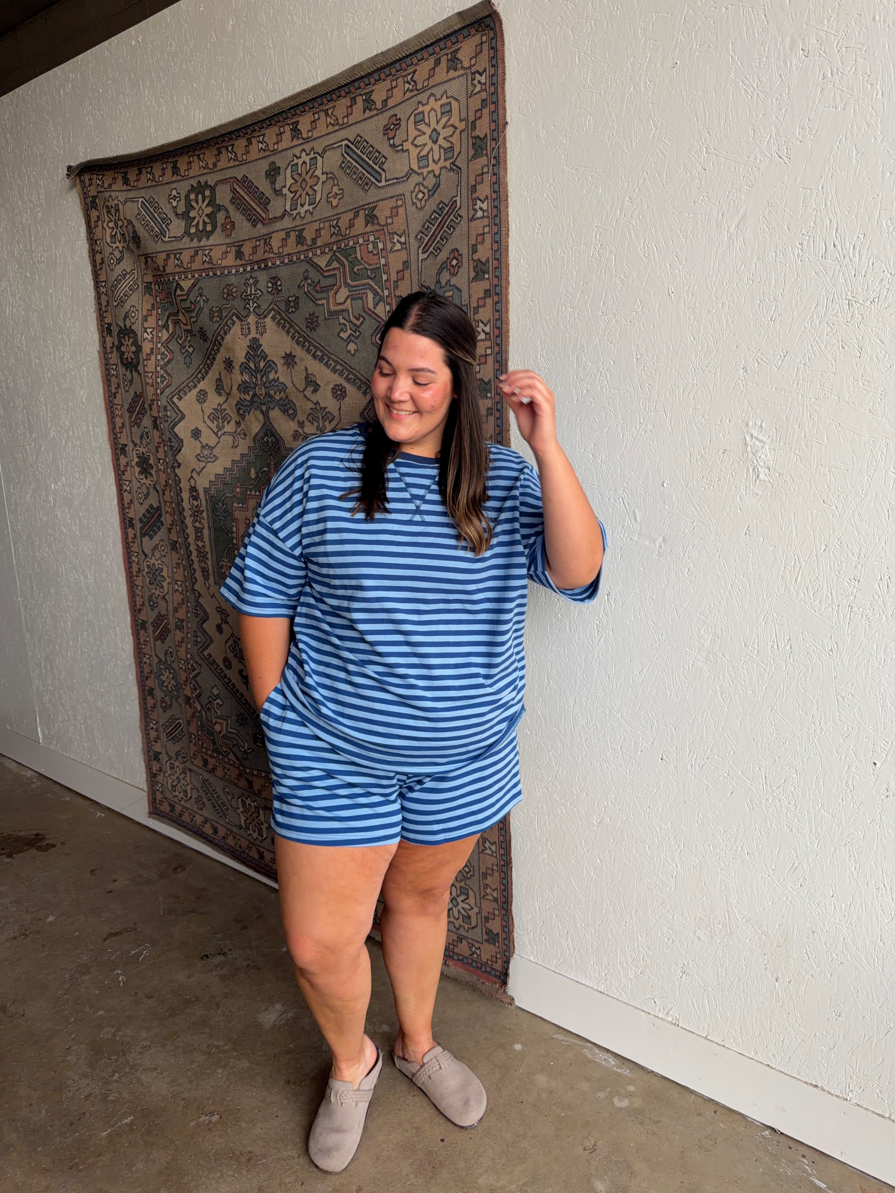 Blue Striped Set [Top]