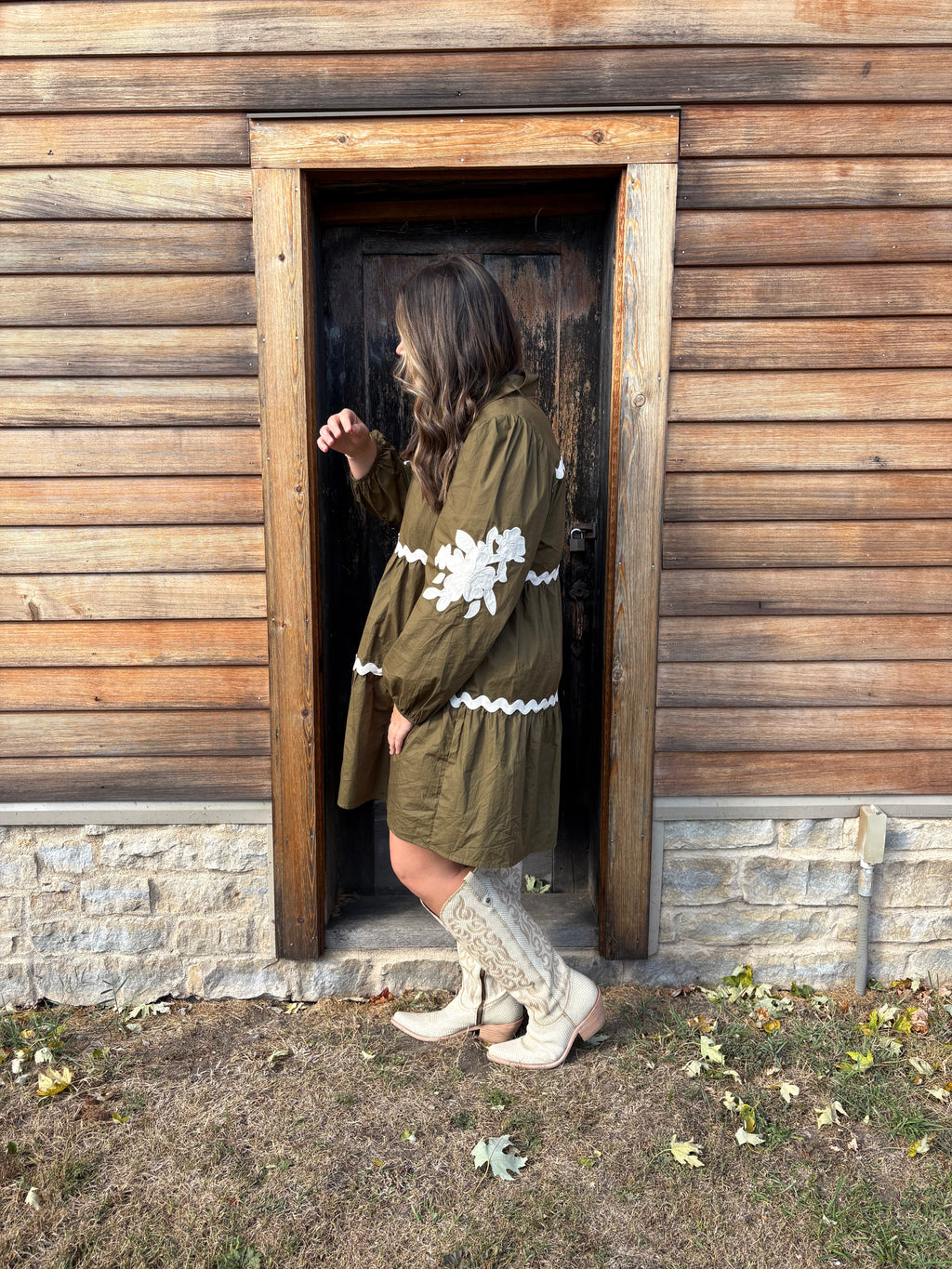 The Olive Ric Rac Dress