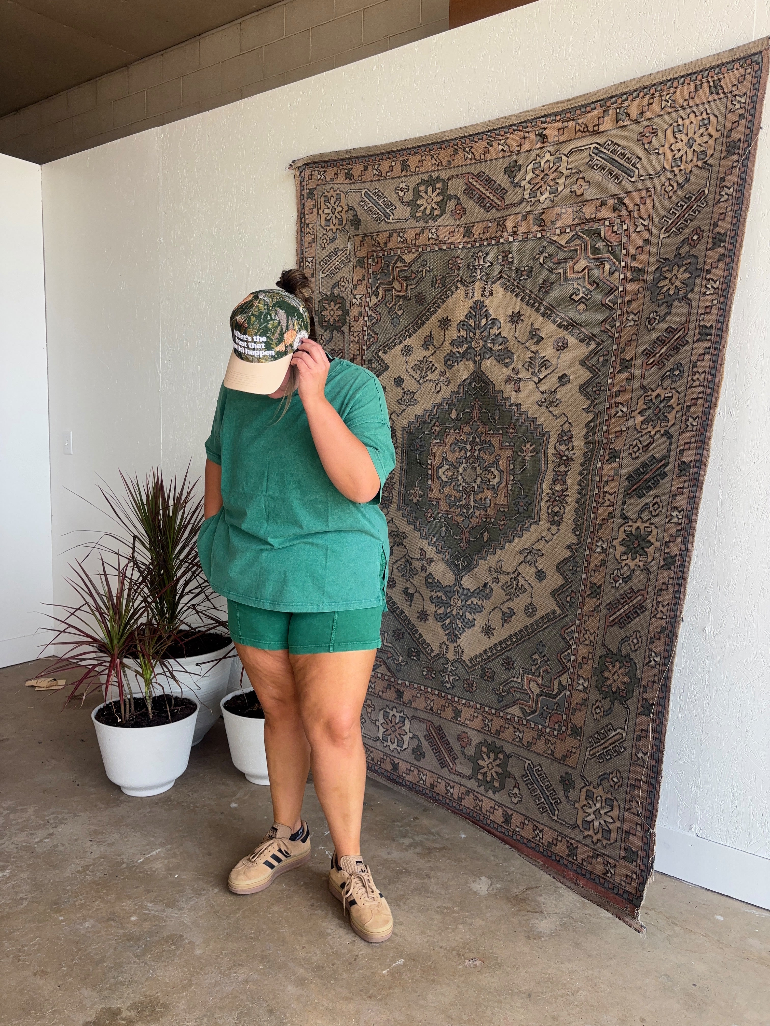 Green Shorts Set [Top]