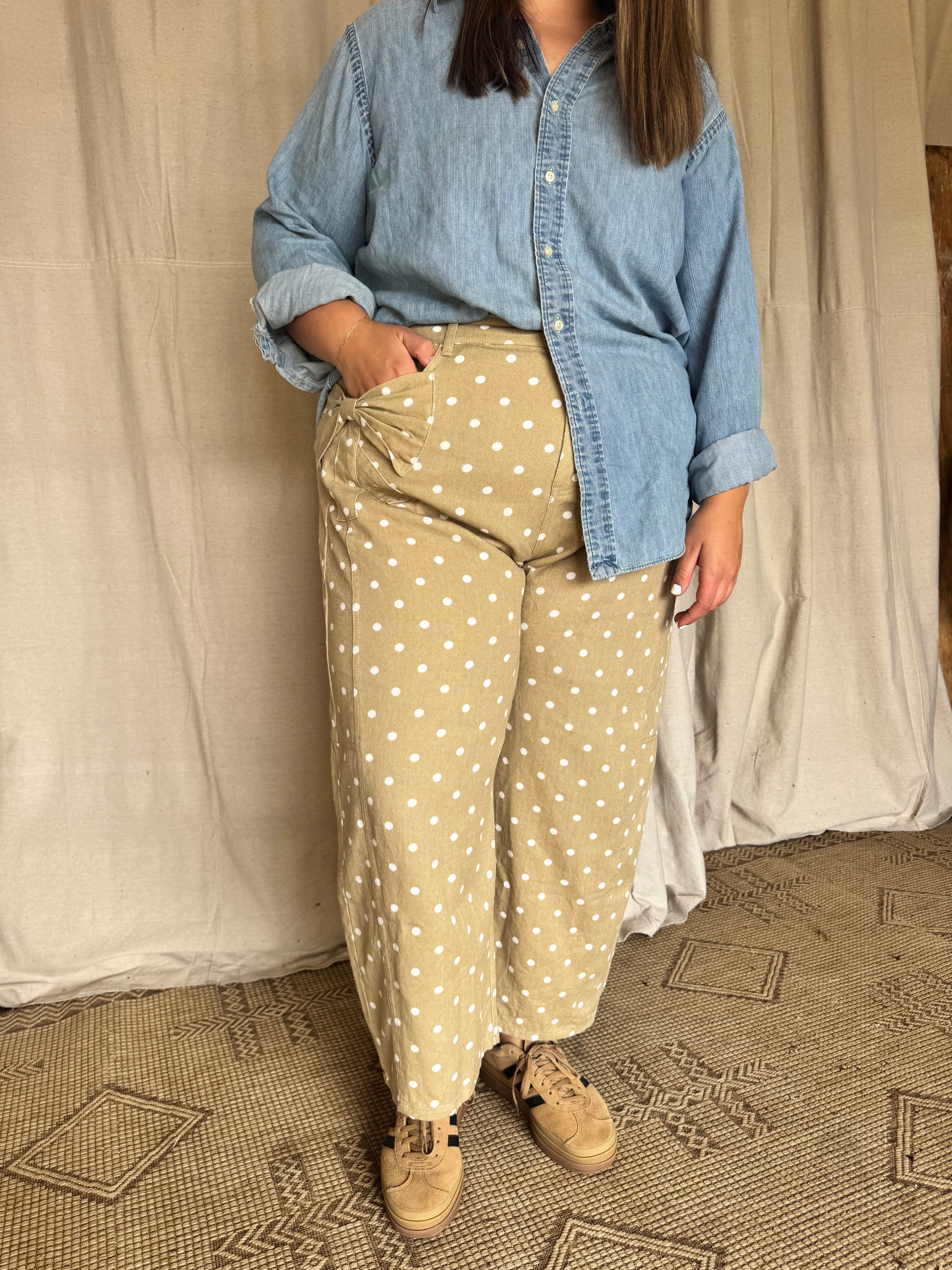 Polka Dot Denim
