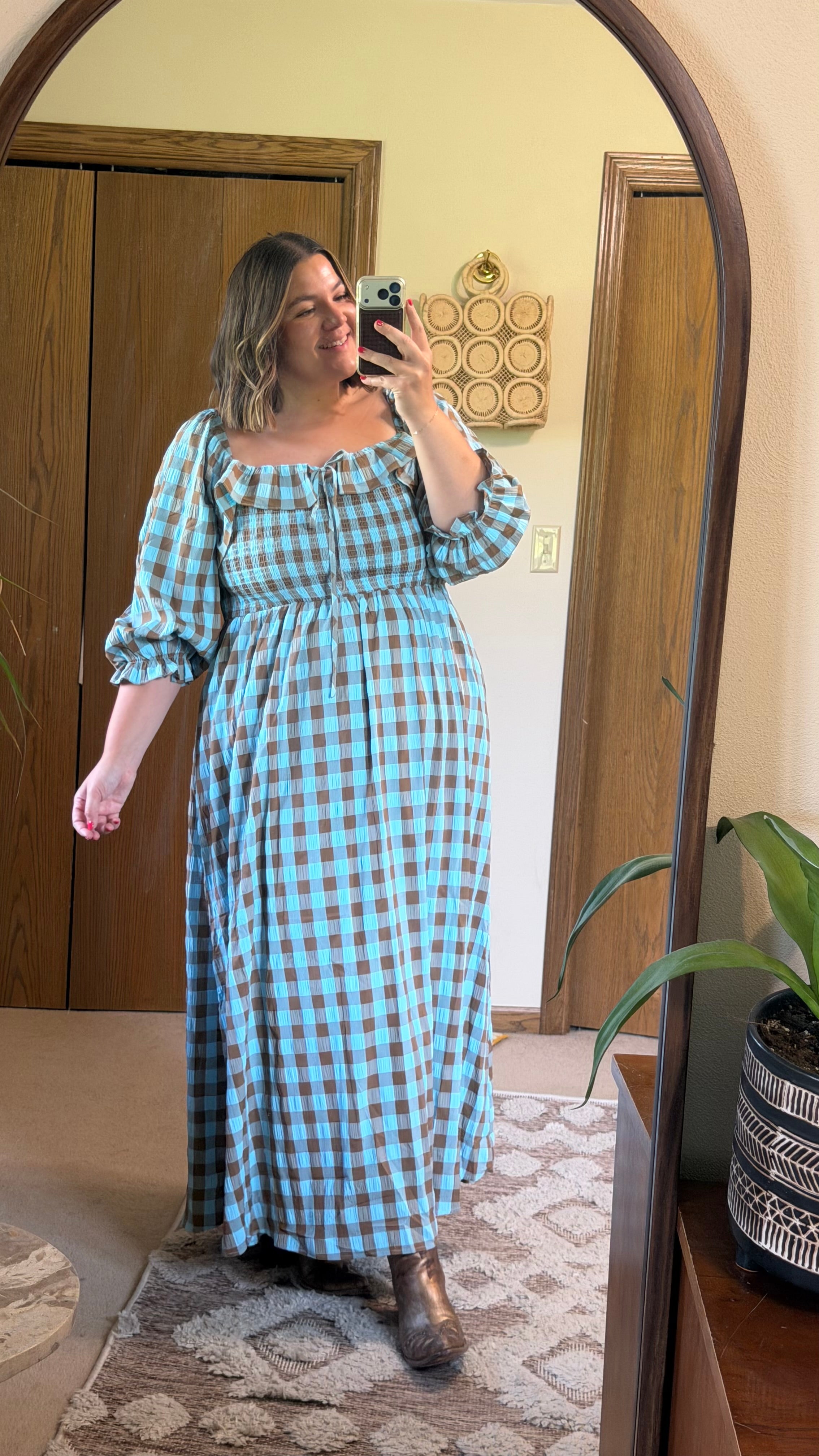 Blueberry Latte Maxi Dress