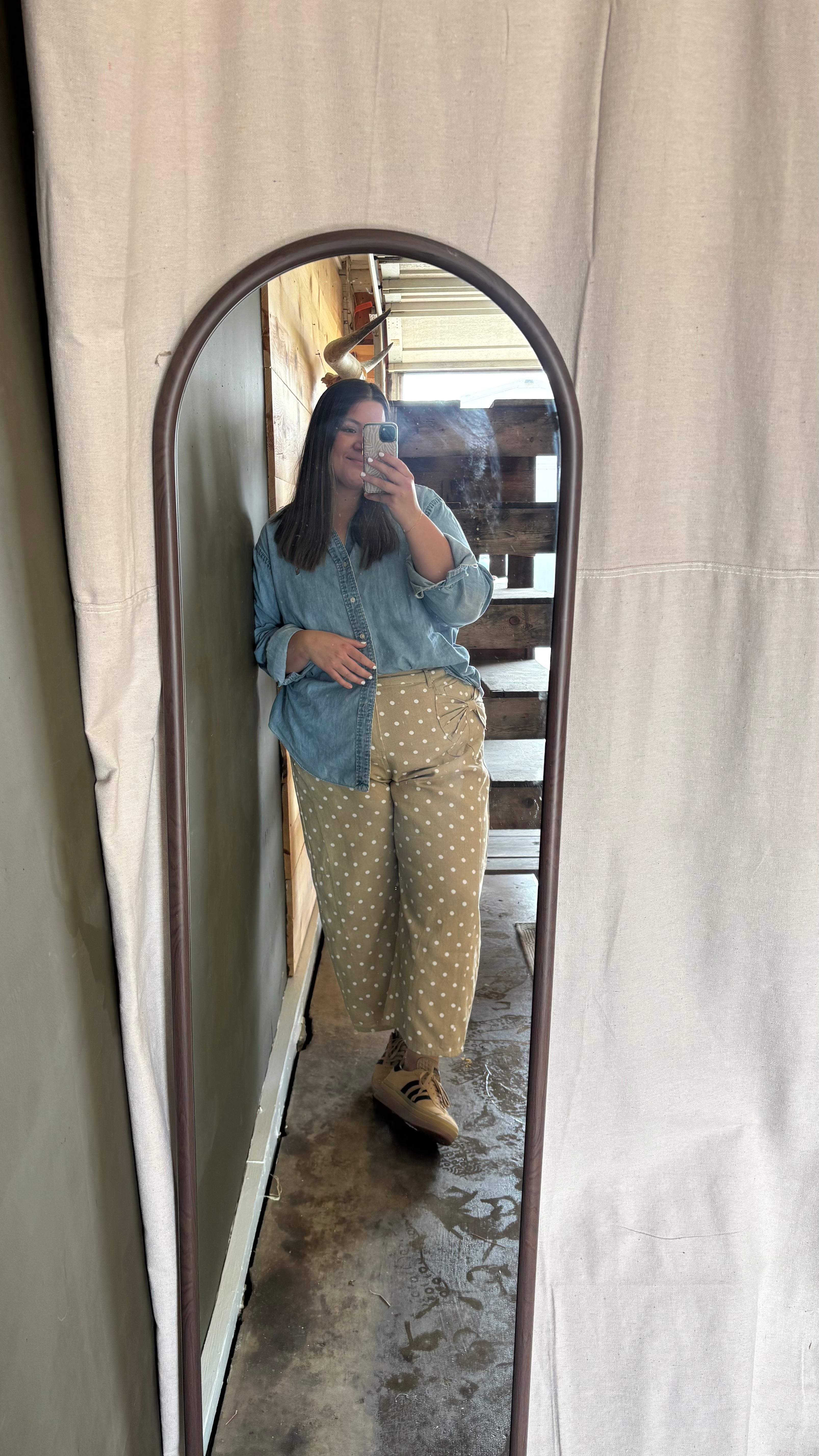 Polka Dot Denim