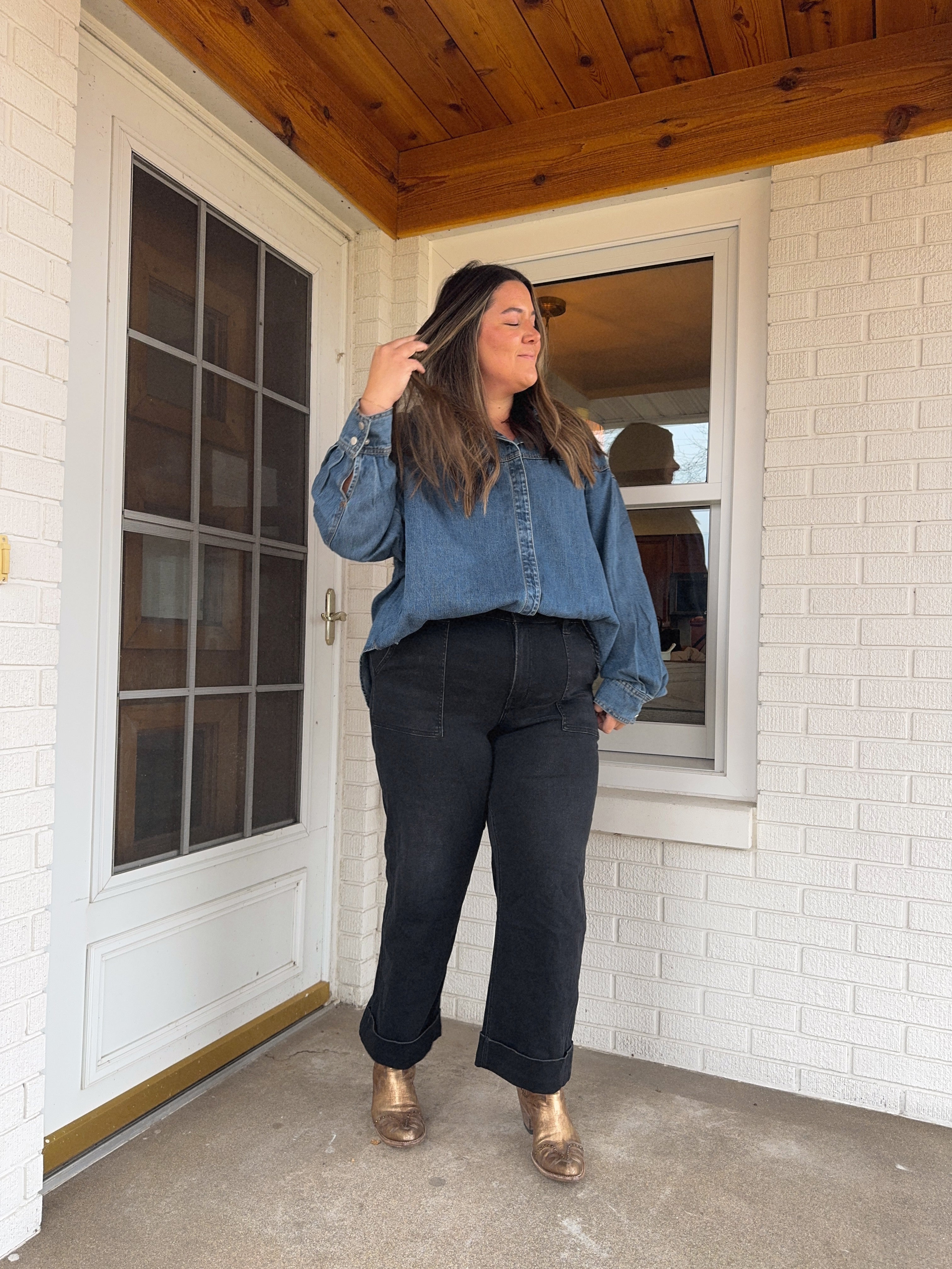 Lightweight Denim Top