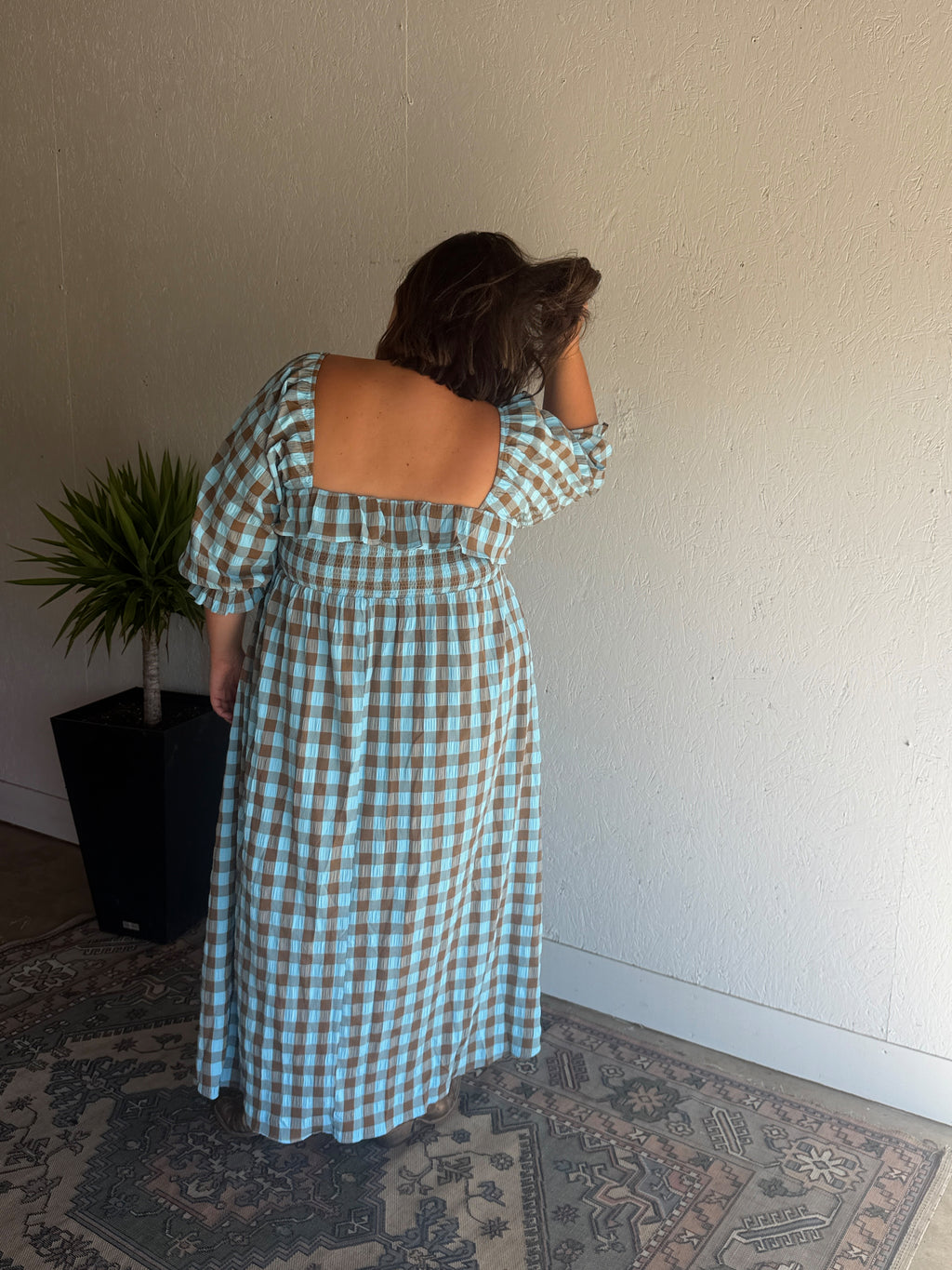 Blueberry Latte Maxi Dress