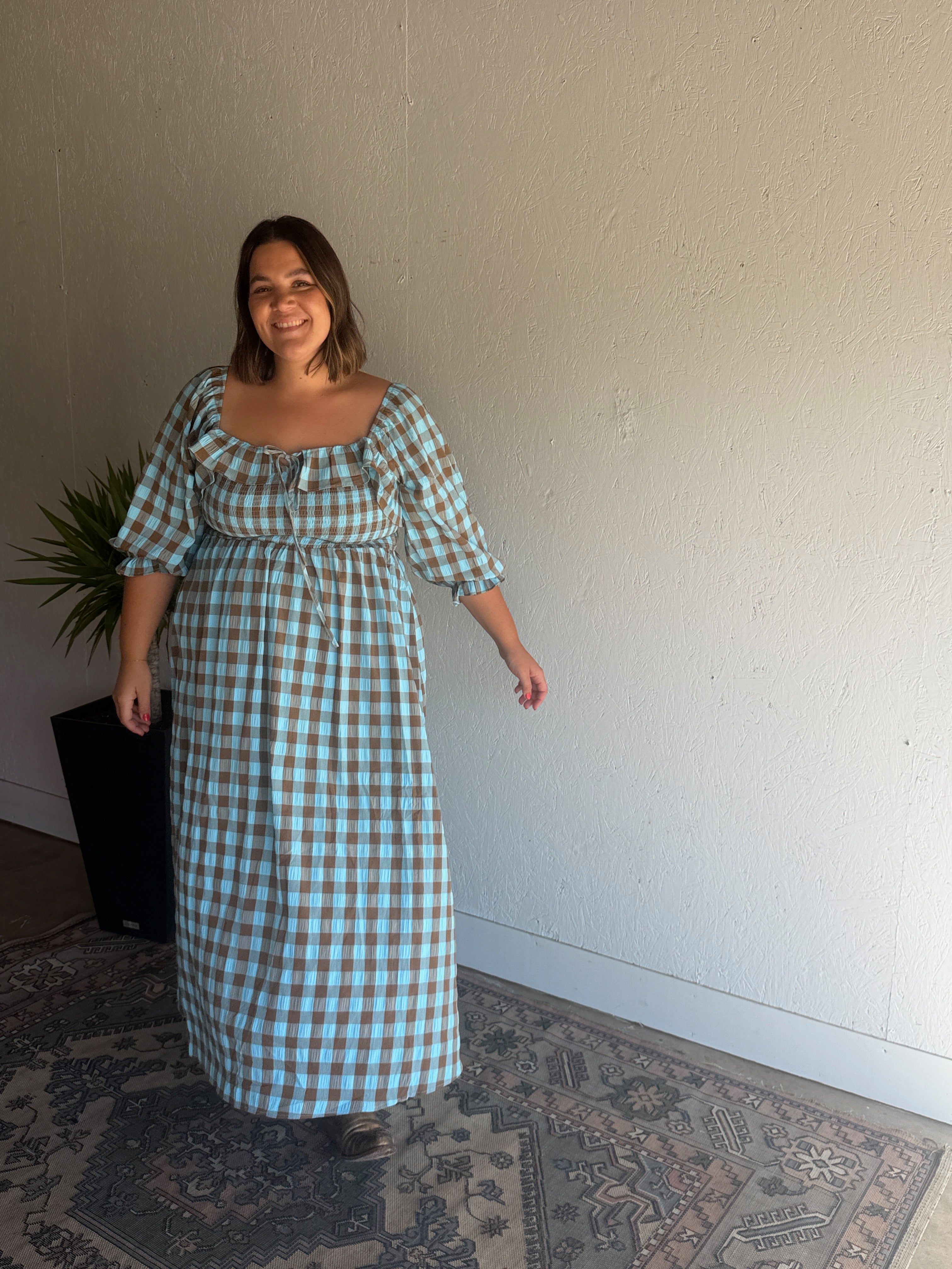 Blueberry Latte Maxi Dress