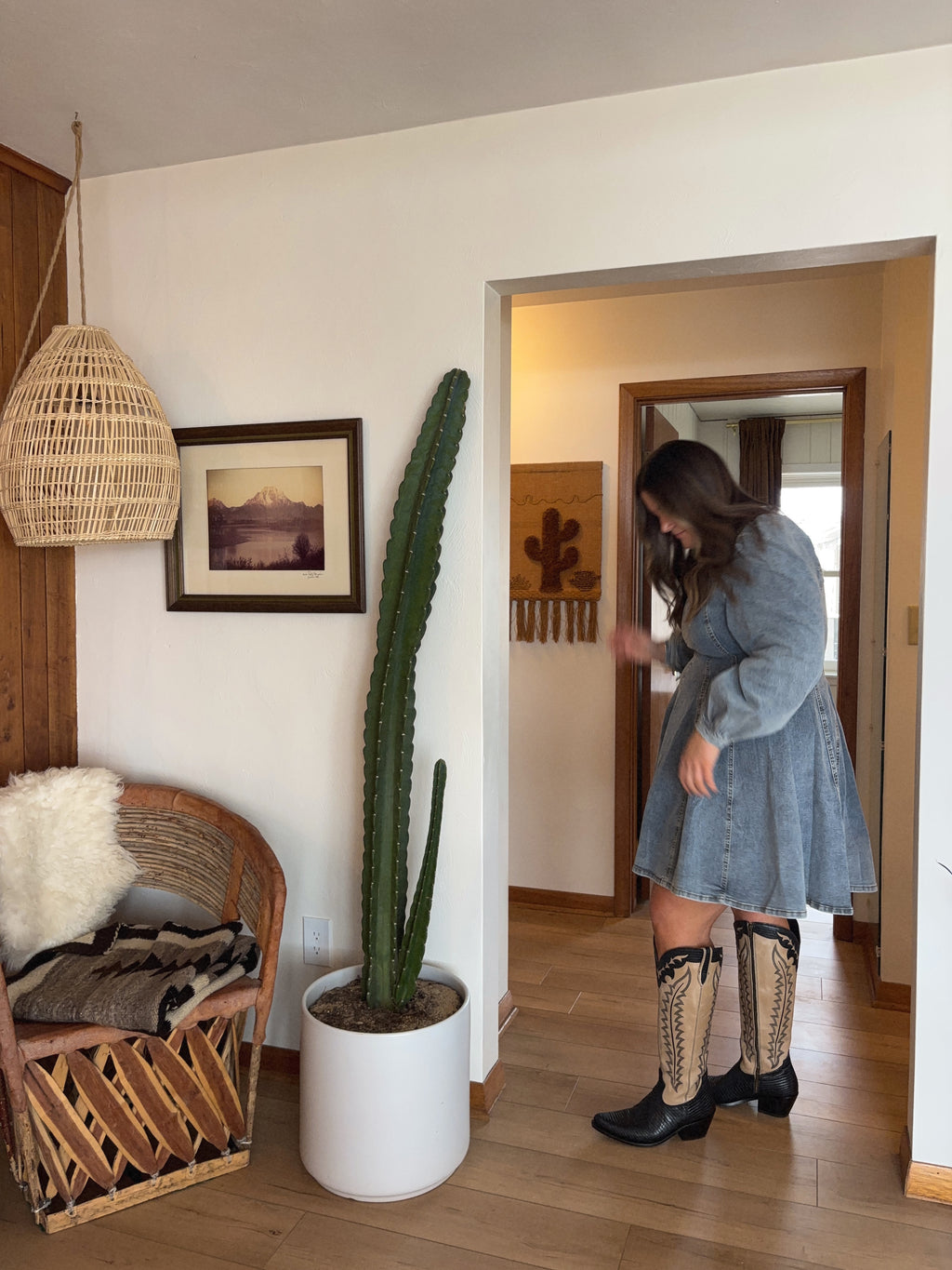 Long Sleeve Denim Dress