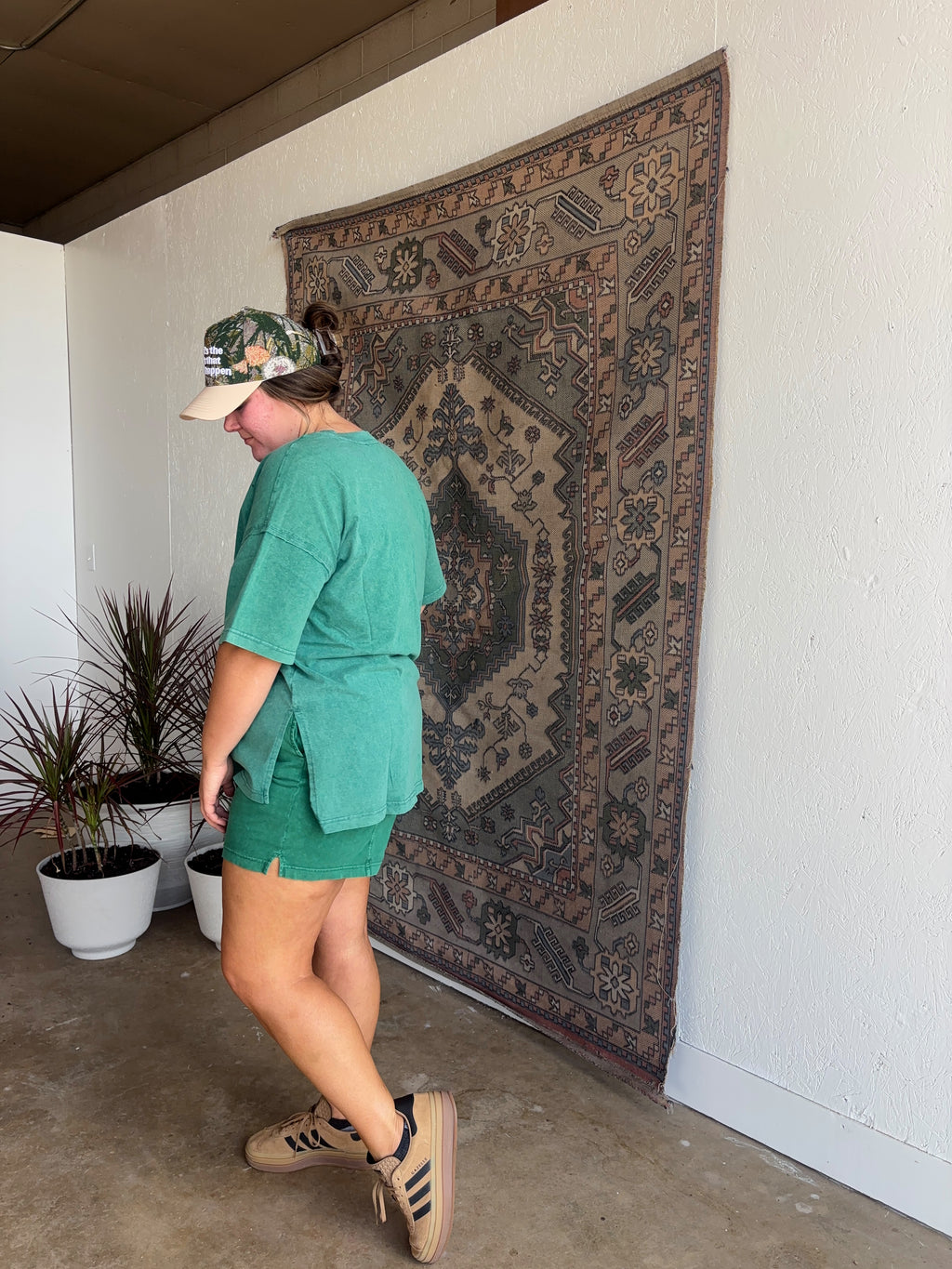 Green Shorts Set [Top]