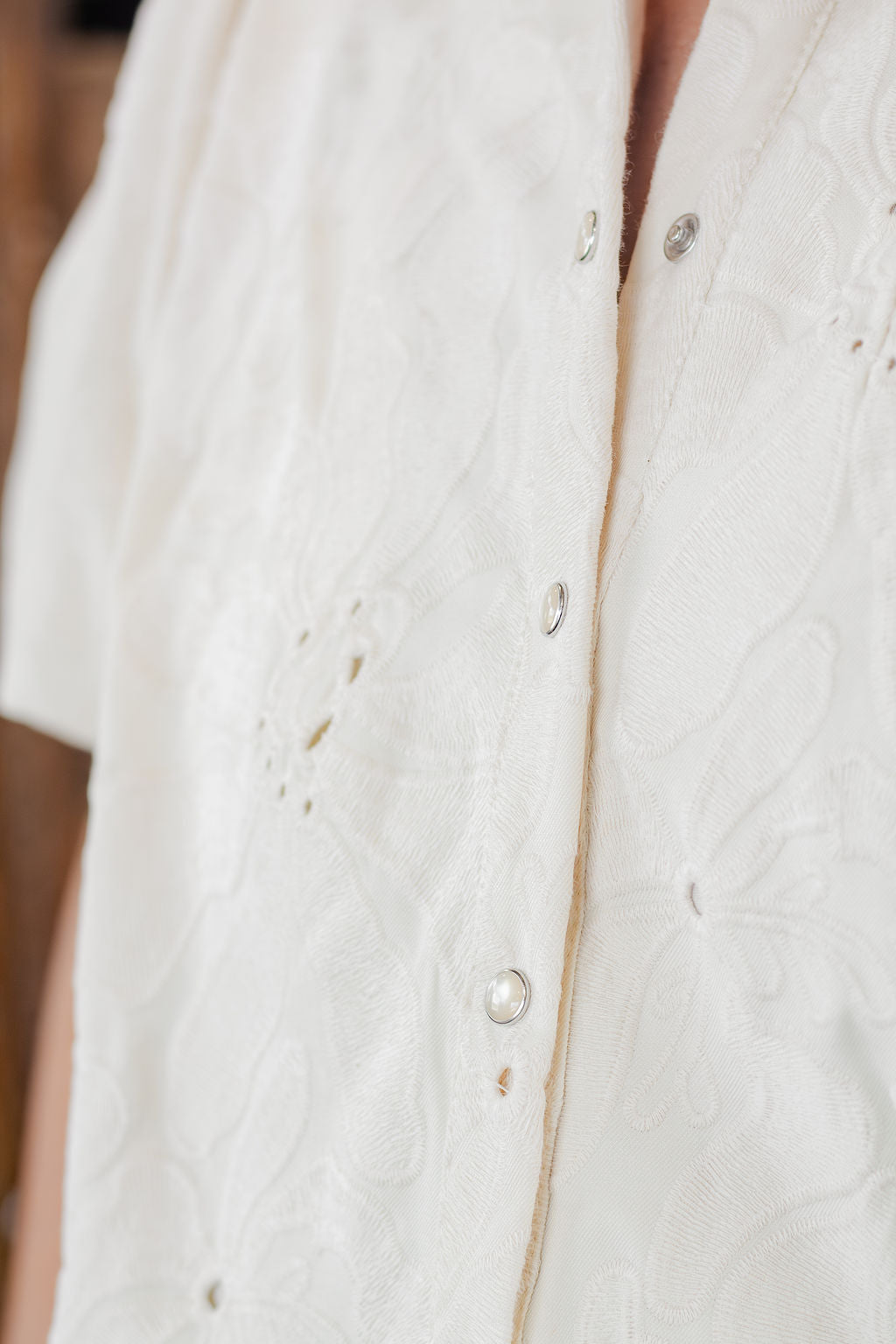 Textured Little White Dress
