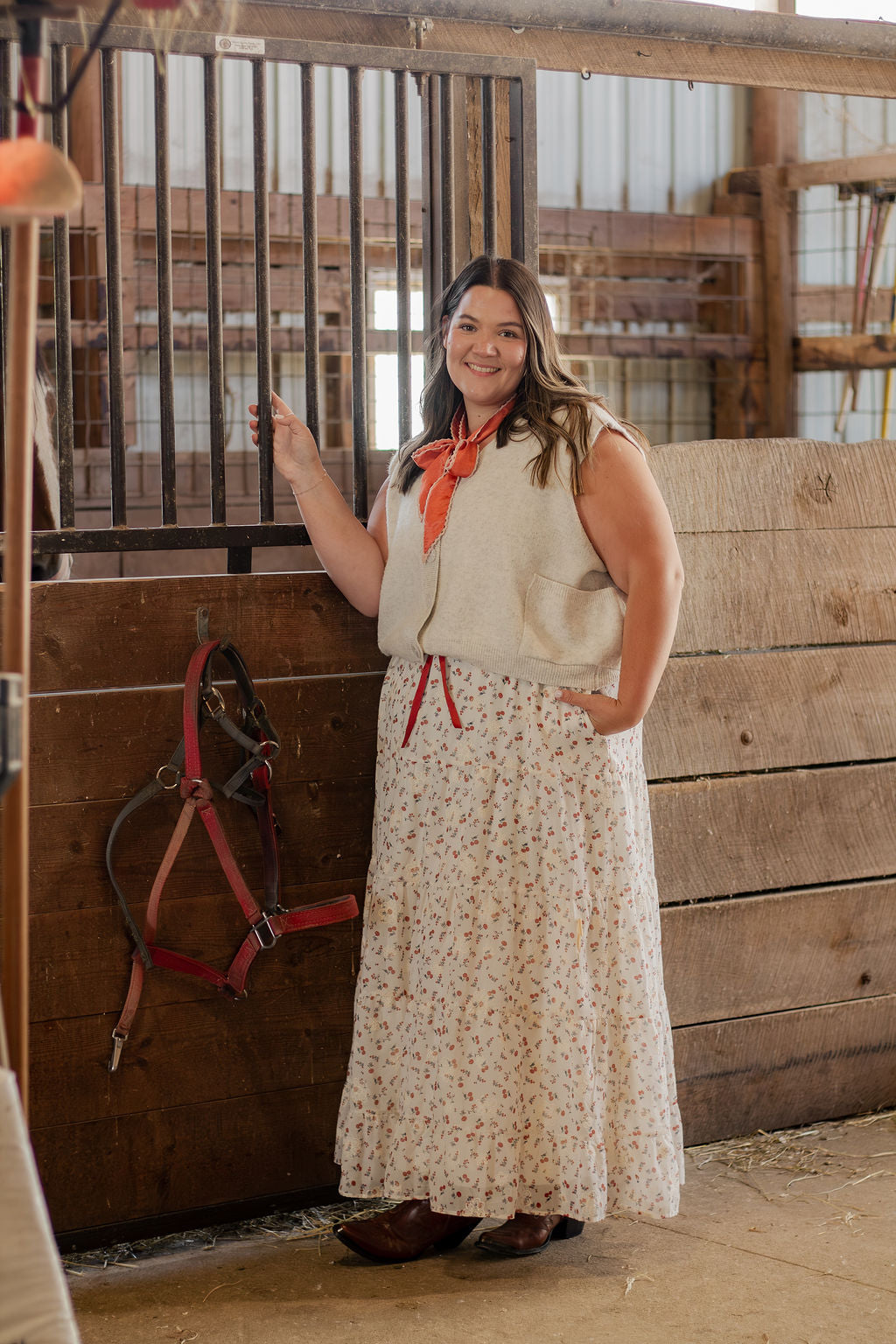 Maxi Cherry Skirt