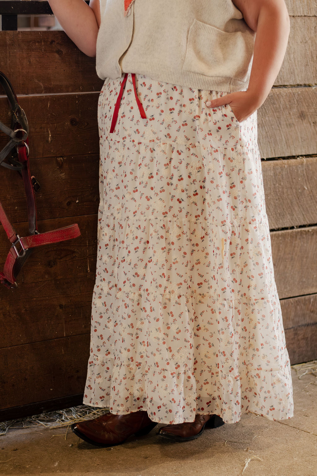 Maxi Cherry Skirt