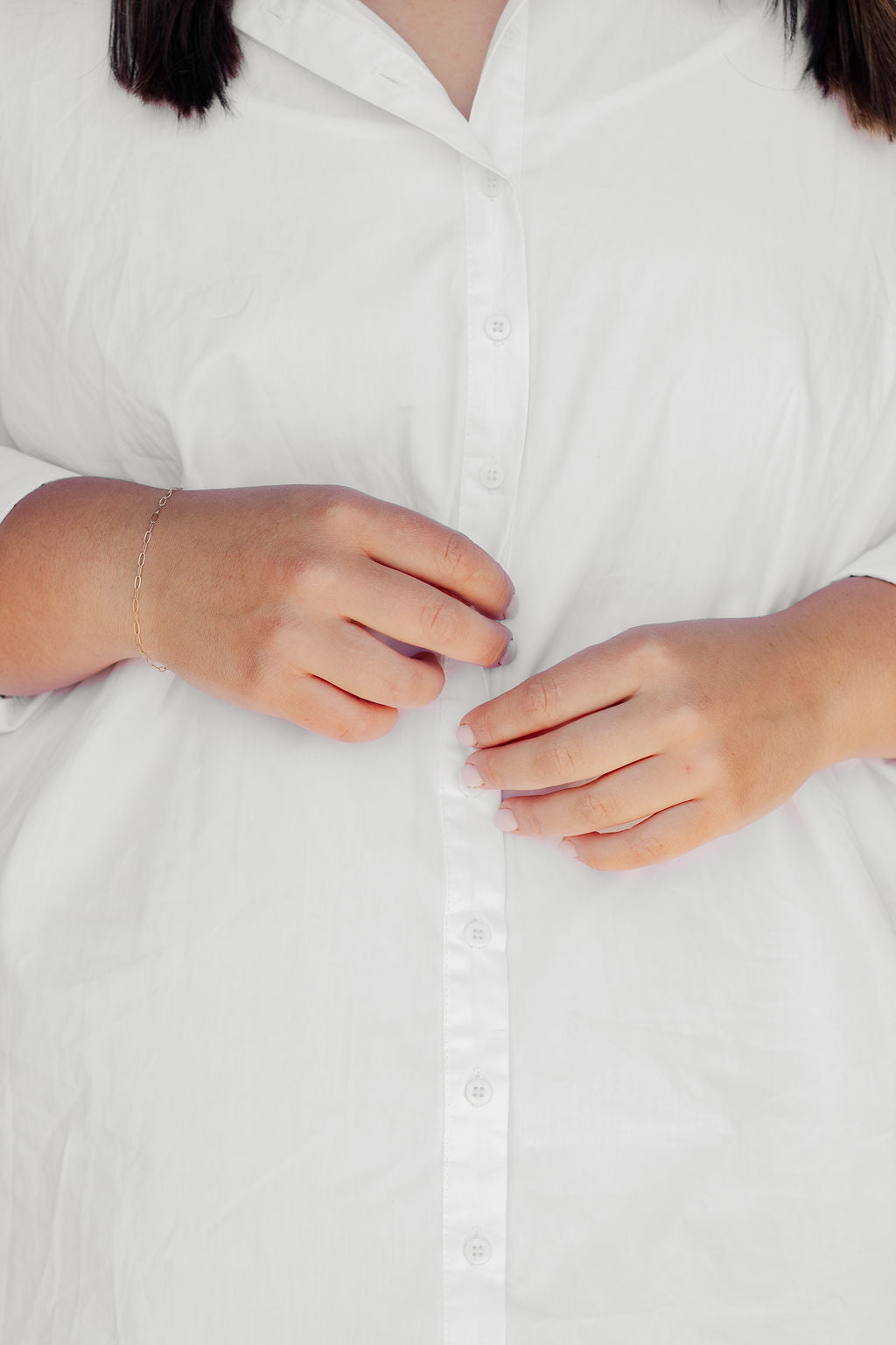 Classic White Shirt Dress