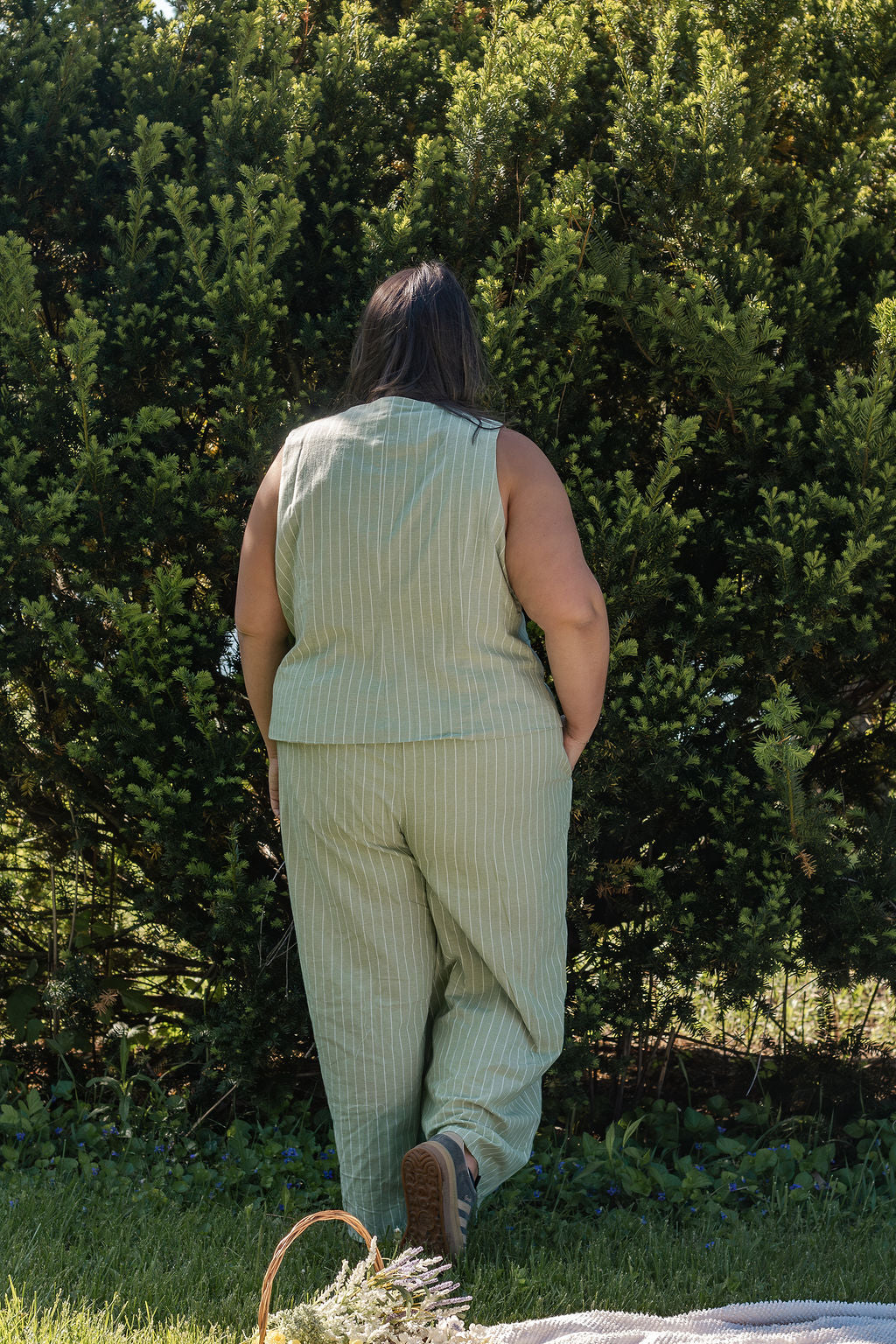 Matcha Green Stripe Pants