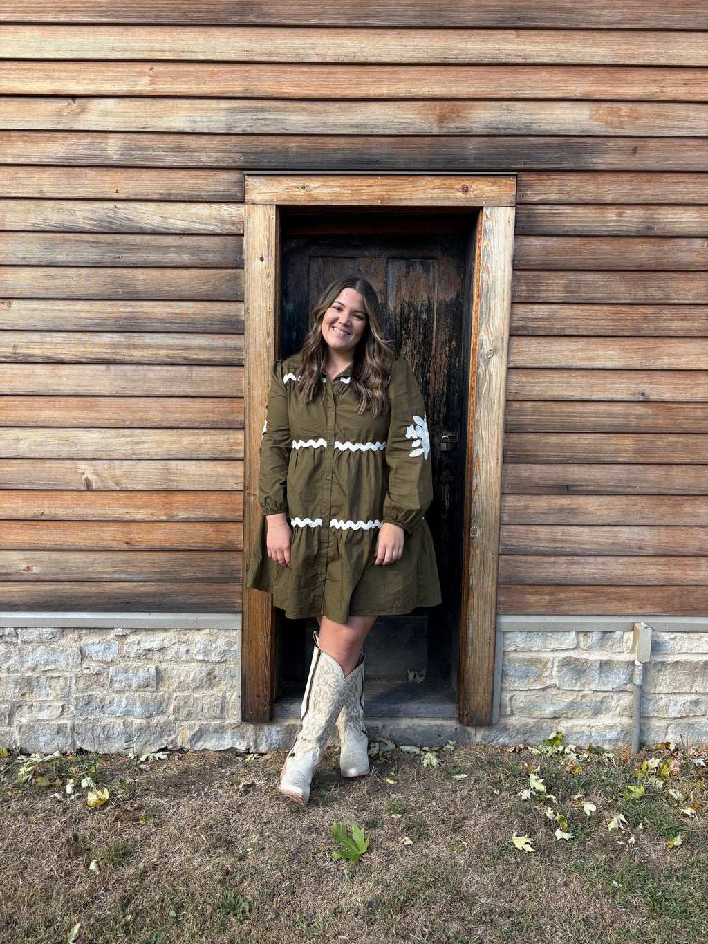 The Olive Ric Rac Dress