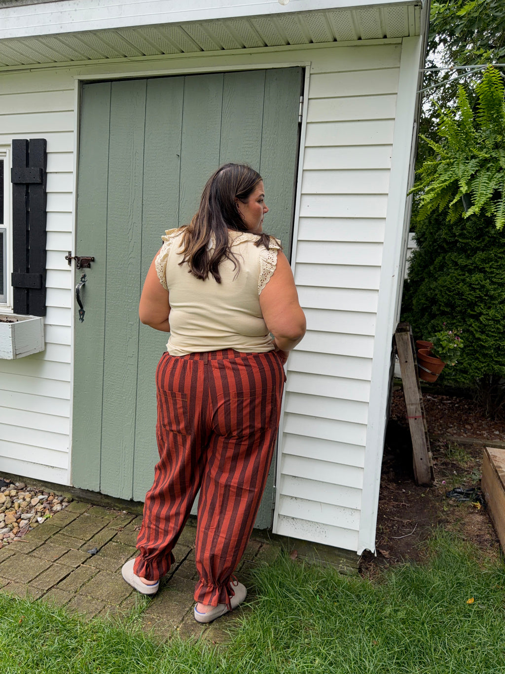 Rust Stripe Pants