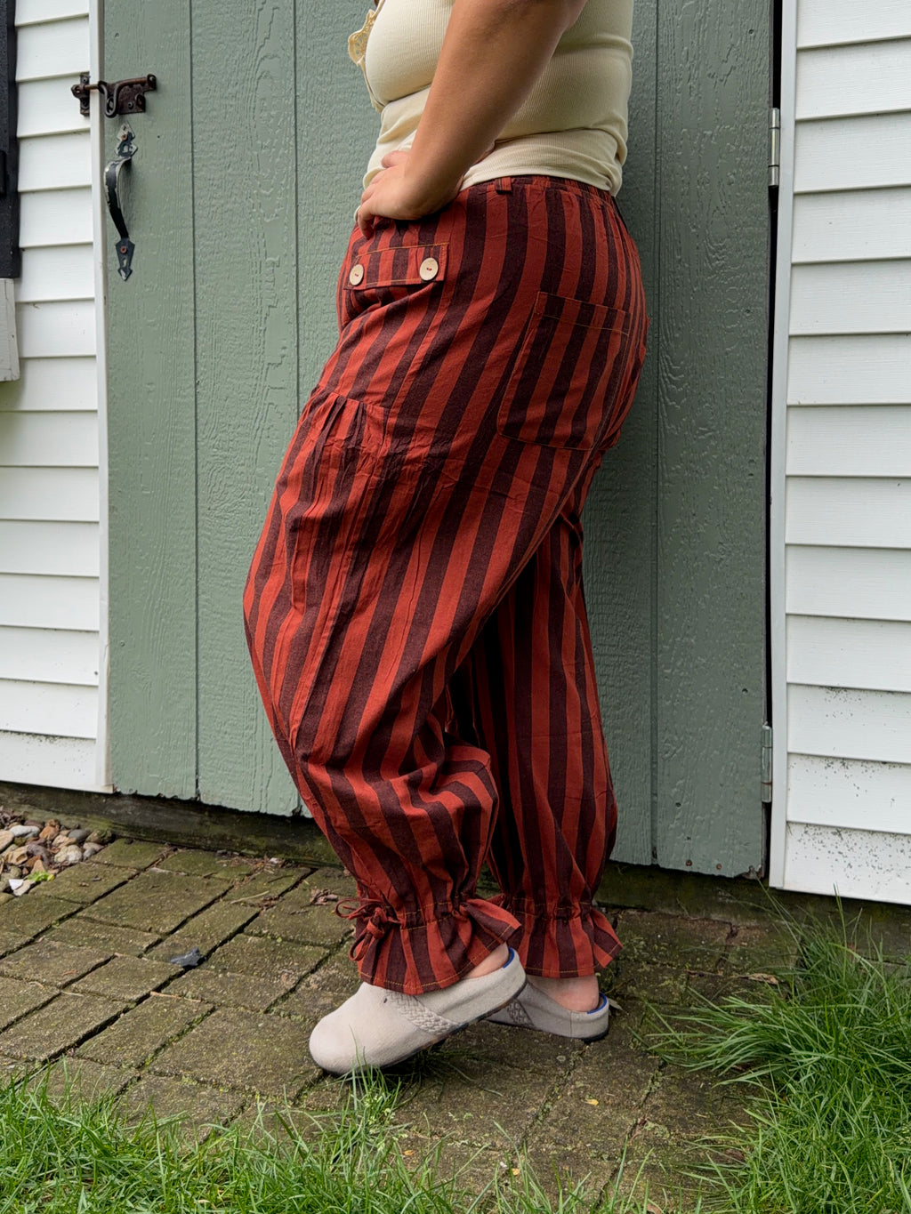 Rust Stripe Pants
