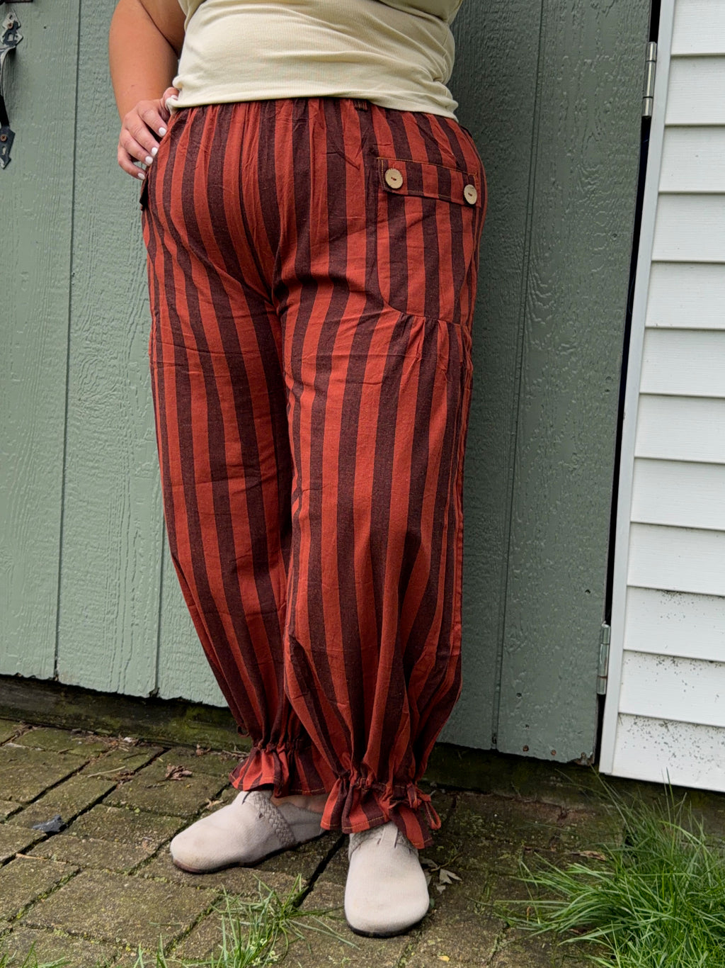 Rust Stripe Pants