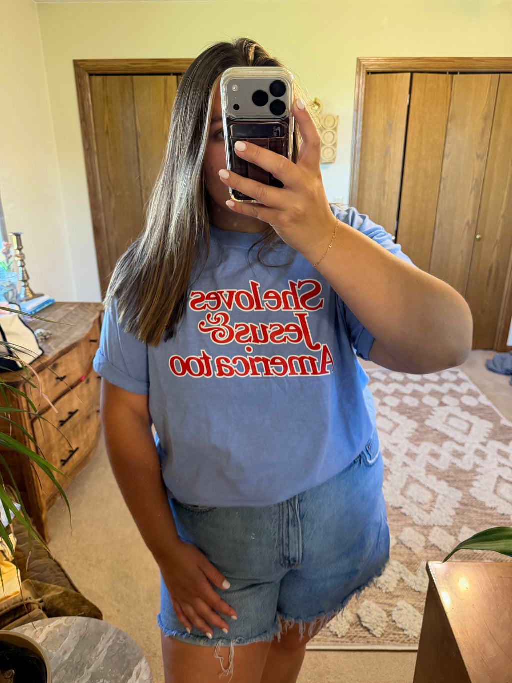 She Loves America & Jesus Tee