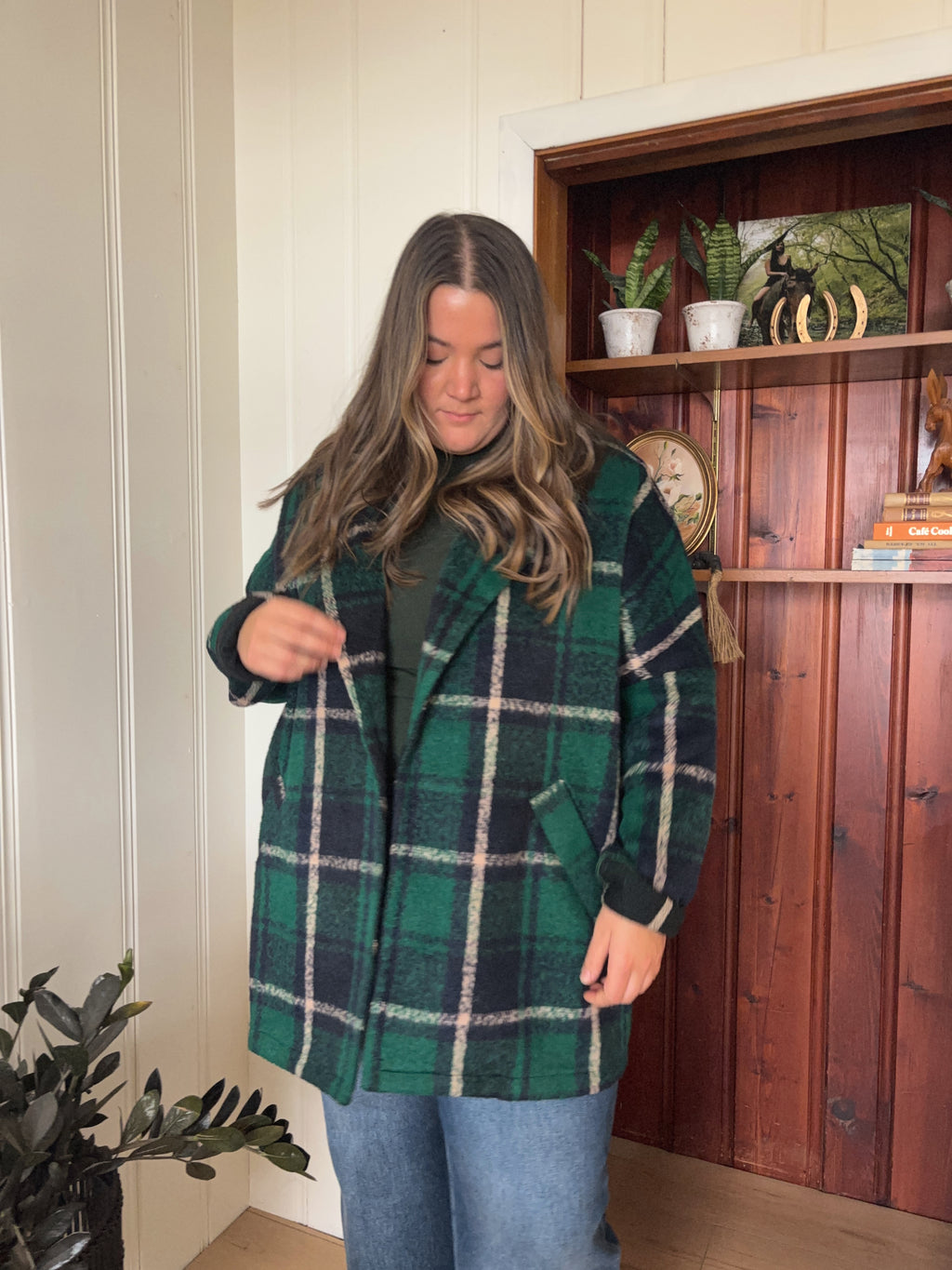Plaid Long Jacket