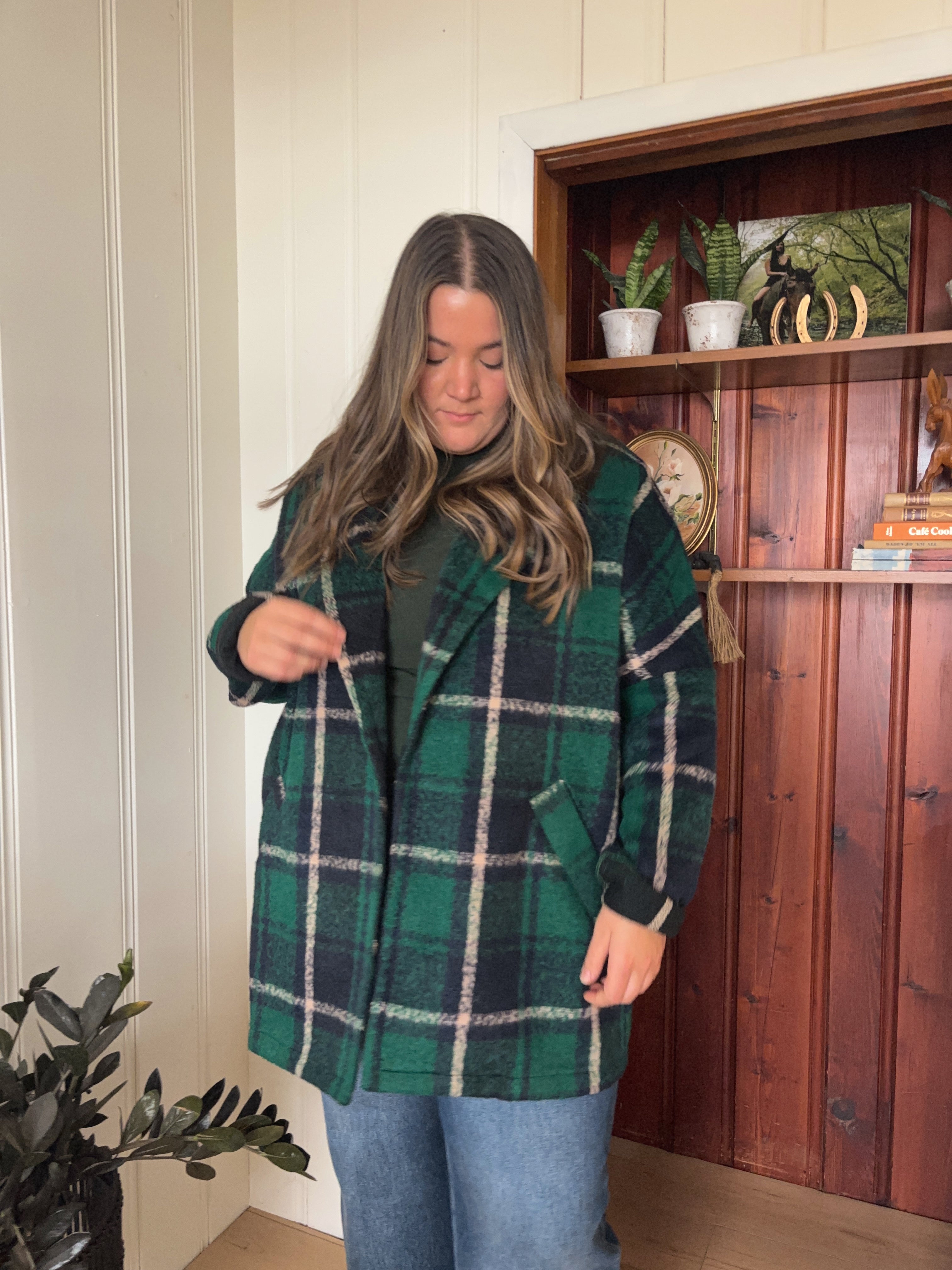 Plaid Long Jacket