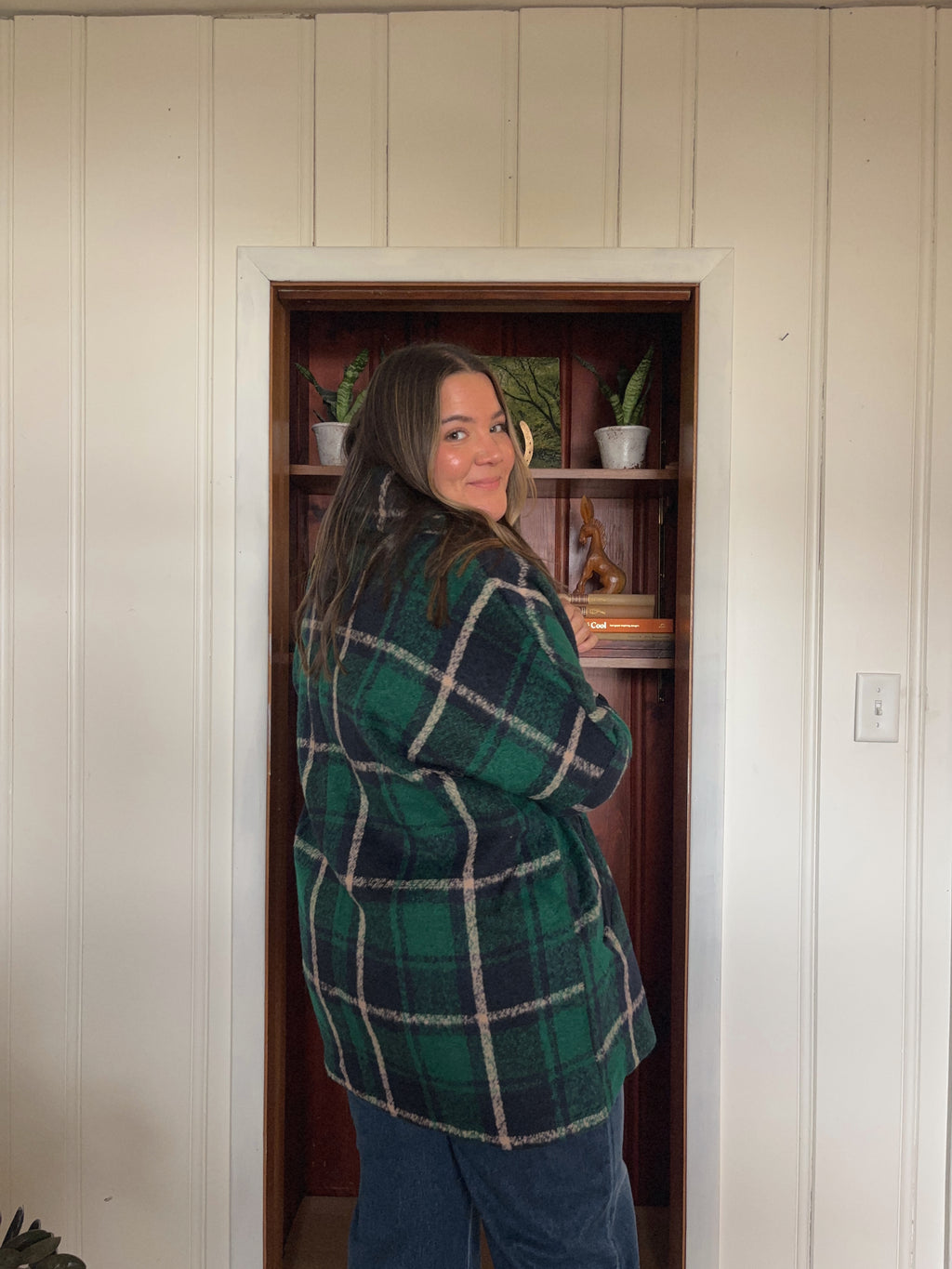 Plaid Long Jacket