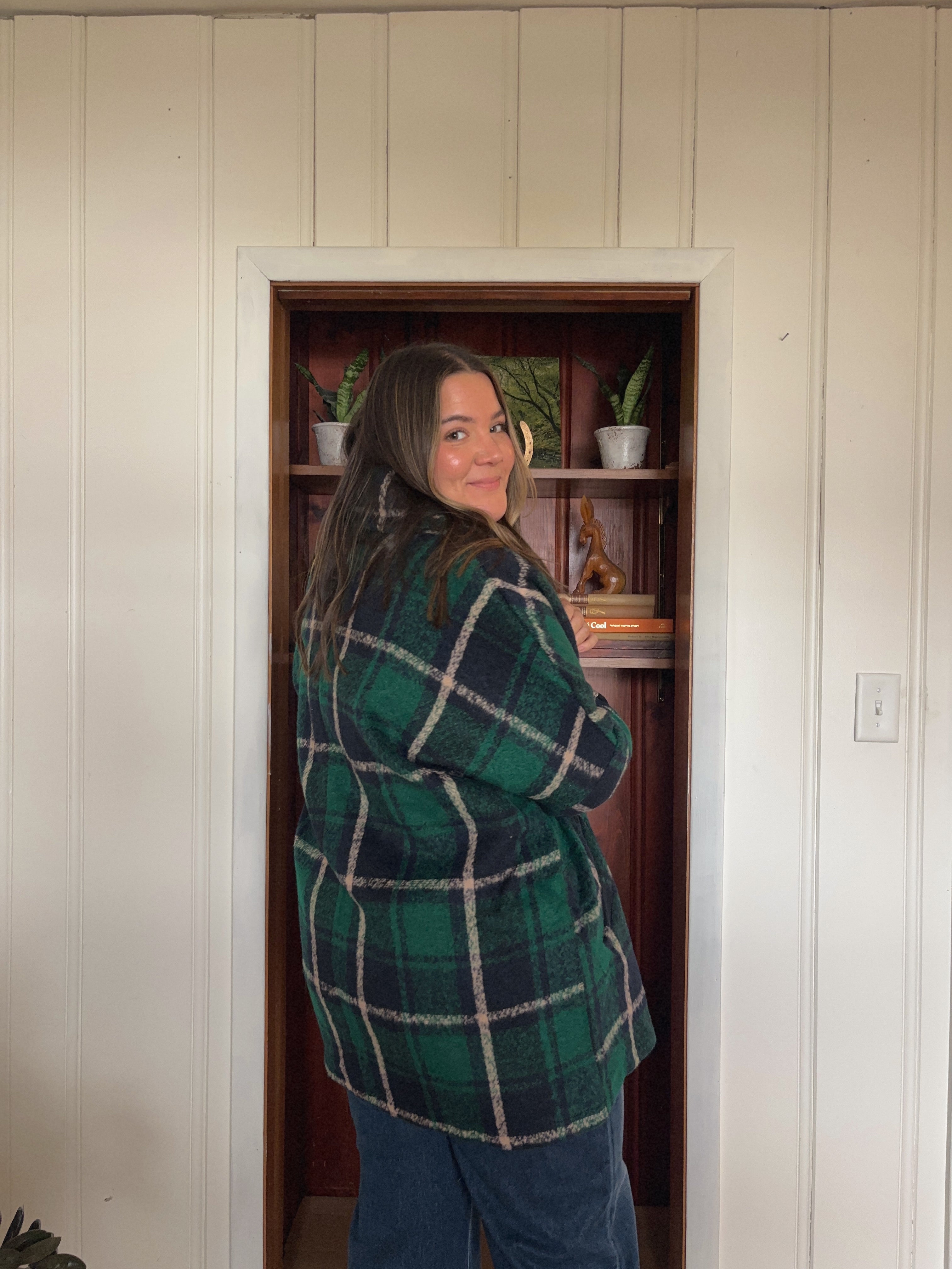Plaid Long Jacket