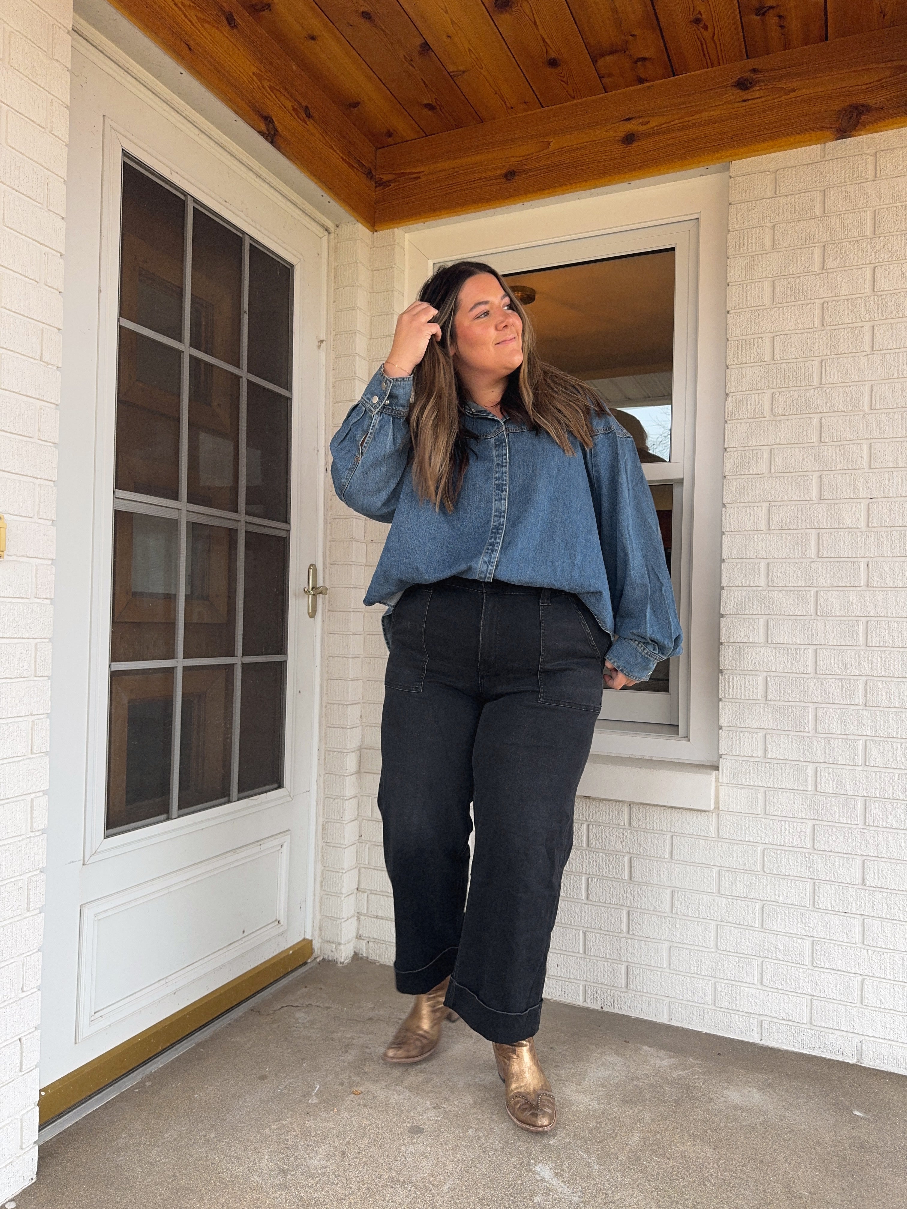 Lightweight Denim Top